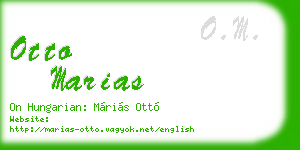 otto marias business card